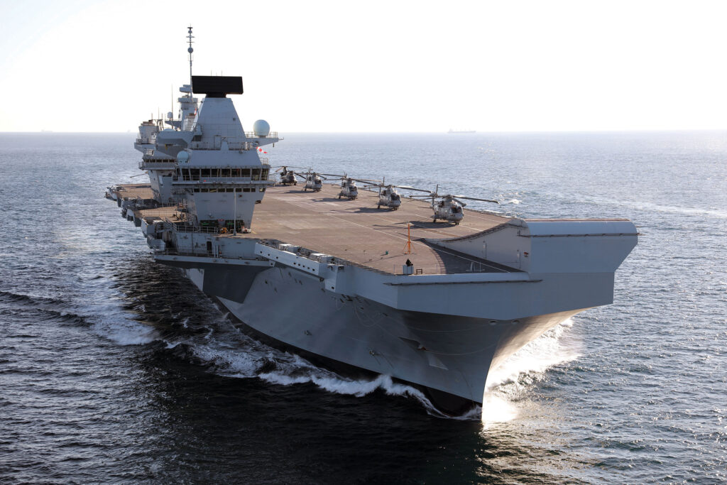 BAE Ship Systems & Royal Navy – Queen Elizabeth-class Aircraft Carrier Cranes Bespoke Handling Solution for defence sector